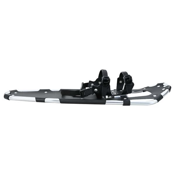 vidaXL 3 in 1 Schneeschuhe Silber und Schwarz 30 Zoll