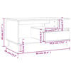 vidaXL Couchtisch Sonoma-Eiche 90x49x45 cm Holzwerkstoff