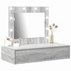 vidaXL Schminktisch mit Schubladen Grau 83 x 40 x 70 cm Holzwerkstoff