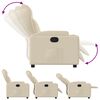 vidaXL Relaxsessel Creme Stoff