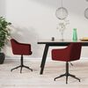 vidaXL Esszimmerst&uuml;hle 2 Stk. Drehbar Weinrot Samt