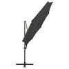 vidaXL Ampelschirm mit LED-Beleuchtung 300 cm Anthrazit