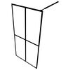 vidaXL Duschwand f&uuml;r Walk-in Dusche Mattes Sicherheitsglas 100x195 cm