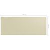 vidaXL Balkon-Sichtschutz Creme 120x300 cm Oxford-Gewebe