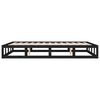 vidaXL Massivholzbett Schwarz 120x200 cm
