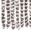 vidaXL Fliegenvorhang Taupe und Wei&szlig; 100x230 cm Chenille