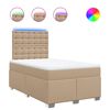 vidaXL Boxspringbett Matratze Cappuccino-Braun 120x200cm Kunstleder