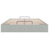 vidaXL Ottoman-Bett ohne Matratze Hellgrau 140x200 cm Samt