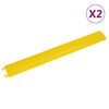 vidaXL Kabelbr&uuml;cken 2 Stk. 98,5 cm Gelb