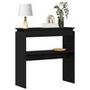 vidaXL Konsolentisch Schwarz Eichen-Optik 80 x 30 x 80 cm