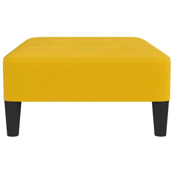 vidaXL Fu&szlig;hocker Gelb 78x56x32 cm Samt