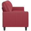 vidaXL 3-Sitzer-Sofa Weinrot 180 cm Kunstleder
