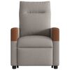 vidaXL Relaxsessel mit Aufstehhilfe Elektrisch Taupe Stoff
