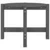vidaXL Couchtisch Grau &Oslash; 62,5x45 cm Massivholz Kiefer