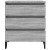 vidaXL Sideboard Grau Sonoma 60x35x69 cm Holzwerkstoff