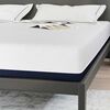 vidaXL Matratze Wei&szlig; und Blau 200 x 200 cm Jacquard-Stoff