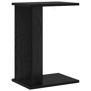 vidaXL Beistelltisch Schwarz Eichen-Optik 35 x 25 x 50 cm