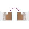 vidaXL 5-tlg. TV-Schrank-Set Hochglanz-Wei&szlig; Holzwerkstoff