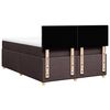 vidaXL Boxspringbett mit Matratze Dunkelbraun 140x200 cm Stoff