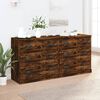 vidaXL Sideboards 2 Stk. R&auml;uchereiche Holzwerkstoff