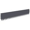 vidaXL Raseneinfassung 30 pcs 103 x 20 cm Stahl Anthrazit