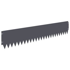 vidaXL Raseneinfassung 30 Stk. 103 x 20 cm Stahl Anthrazit