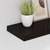 vidaXL Schweberegale 2 Stk. Schwarz 40x23x3,8 cm MDF