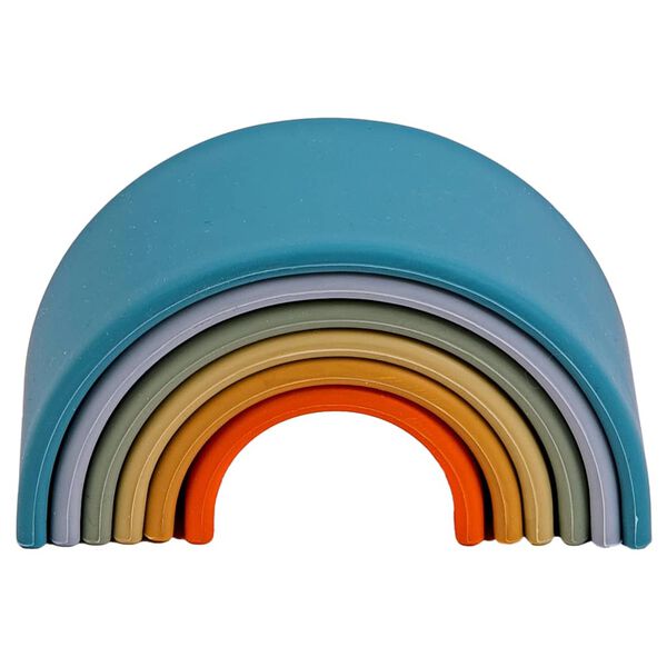 d&euml;na Silikon-Spielzeug-Set Regenbogen Nature 6 Stk.
