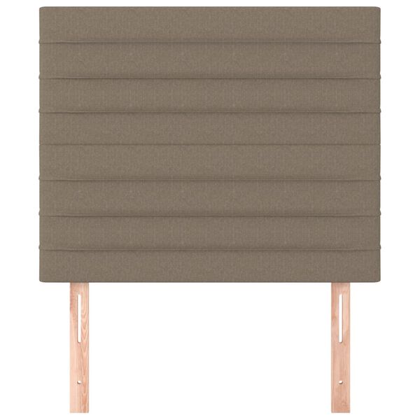 vidaXL Kopfteil Taupe 100x5x118/128 cm Stoff