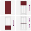 vidaXL Plissee Bordeauxrot 100x200 cm Stoffbreite 99,4 cm Polyester