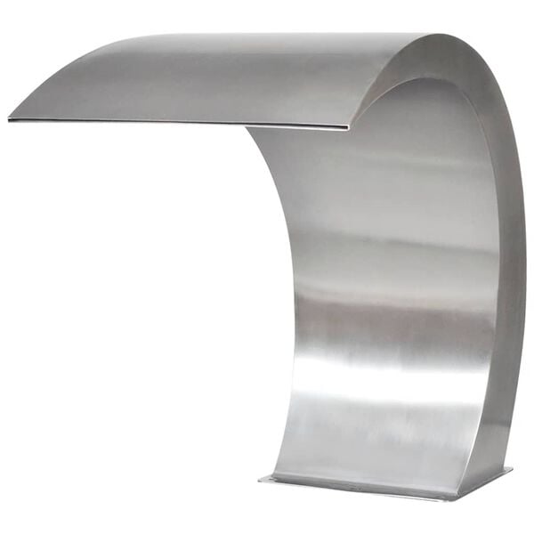 vidaXL Garten-Wasserfall Pool-Fontäne Edelstahl 45x30x60 cm