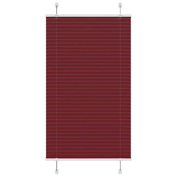 vidaXL Plissee Bordeauxrot 75x150 cm Stoffbreite 74,4 cm Polyester
