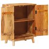 vidaXL Stauraumschr&auml;nke mit T&uuml;r Braun 55 x 35 x 75 cm Massivholz Mango