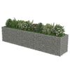 vidaXL Gabionen-Hochbeet Verzinkter Stahl 450&times;90&times;100 cm
