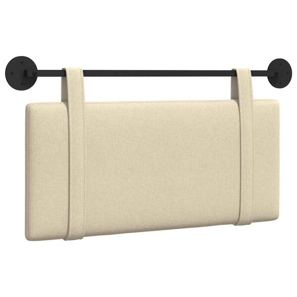 vidaXL H&auml;ngevorderseite Wandmontiert Uni Creme 100 x 55 x 5 cm Stoff