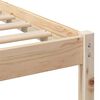 vidaXL Bettrahmen Braun 135 x 190 cm Massives Kiefernholz