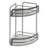 Metaltex Eck-Duschregal mit 2 Etagen Schwarz