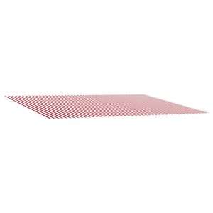 vidaXL Markisenersatzstoff Rot und Wei&szlig; 500 x 300 cm Polyester
