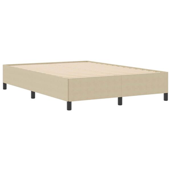 vidaXL Boxspringbett Grau-Gr&uuml;n 140 x 200 cm Samt