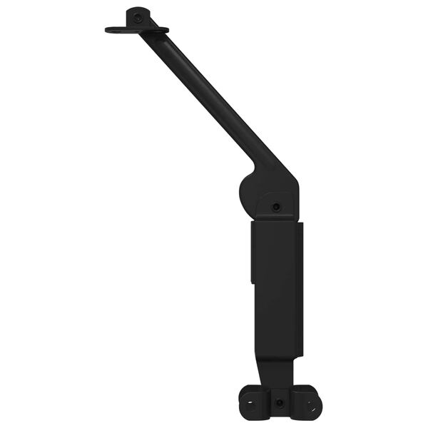 vidaXL Deckelst&uuml;tzscharnier 2 pcs Schwarz 192 x 32 x 50 mm Stahl