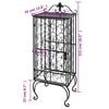 vidaXL Flaschenregal für 28 Flaschen Metall