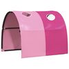 vidaXL Vorh&auml;nge f&uuml;r Hochbett mit Tunnel Rosa Polyester