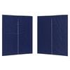 vidaXL Party Zelt Seitenteil 2 pcs Blau 200 x 195 cm PE und Stahl