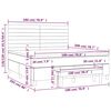 vidaXL Boxspringbett mit Matratze Blau 180x200 cm Stoff