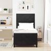 vidaXL Boxspringbett mit Matratze Schwarz 90 x 190 cm Stoff