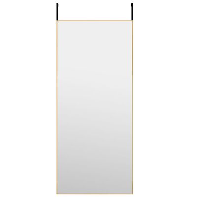 vidaXL Türspiegel Golden 40x100 cm Glas und Aluminium