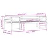 vidaXL Kinderbett Wachsbraun 75x190 cm Massivholz Kiefer