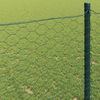vidaXL Hexagonzaun Gr&uuml;n 0,4 x 10 m PVC