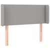 vidaXL Kopfteil mit Ohren Hellgrau 103x16x78/88 cm Stoff