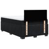 vidaXL Boxspringbett mit Matratze Schwarz 120x200 cm Samt